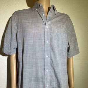 Haggar Short Sleeve Casual Button Down